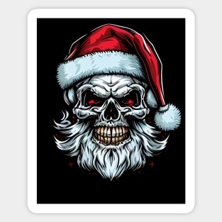 Skull Santa Claus Sticker